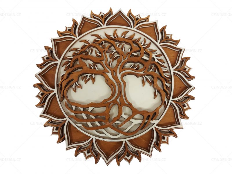 Mandala se stromem života 290 mm - 3M23